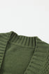 Front Pocket And Buttons Closure Cardigan